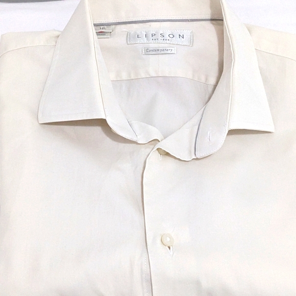 Cream Lipson Dress Shirt - Picture 5 of 8